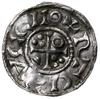 denar 1009-1024, mincerz Ag; Popiersie króla w prawo / Krzyż z kółkiem, trójkątem i dwiema potrójn..