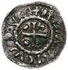 denar 948-955, mincerz Vilja; Krzyż z trzema kulkami w kątach / Dach kaplicy, pod nim VVI; Hahn 65..