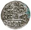 denar 1018-1026, mincerz Kid; Napis HEINRICVS DVX wkomponowany w krzyż / Dach kaplicy, pod nim C+C..