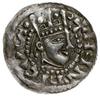 denar 1002-1024; Aw: Głowa króla w koronie w pra