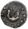 kwartnik z początku XIV w.; Sześcioramienna gwiazda z kropką w środku oraz krzyżykami w kątach ram..