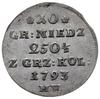 10 groszy miedziane 1793, Warszawa; Plage 239; p