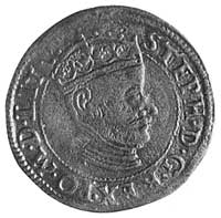 grosz 1580, Wilno, Aw: Popiersie i napis, Rw: Tarcze herbowe i napis, Kop.II.1 -rr-, Gum.747, T.20