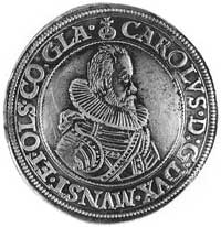 talar 1611, Złoty Stok, Aw: Popiersie Karola II i napis, Rw: Tarcza herbowa i napis, Kop.381.I1a -..