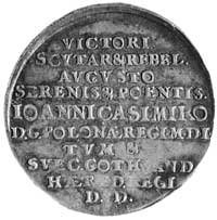 medal nie sygnowany, wybity w 1651 r. na pamiątkę zwycięstwa odniesionego przez króla Jan Kazimier..