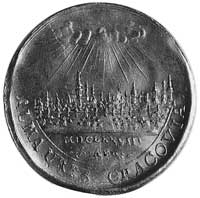 medal wagi 3 dukatów sygnowany J.h. ( Jan Höhn junior) wybity 1677 r. poświęcony ponownemu otwarci..