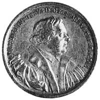 medal nie sygnowany wybity w 1817 r. (Augsburg), Aw: Popiersie Lutra i napis wokoło, Rw: Biblia le..