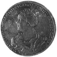 rubel 1726, Petersburg, Aw: Popiersie w lewo, w otoku napis, Rw: Orzeł carski, w otoku napis, Dav...