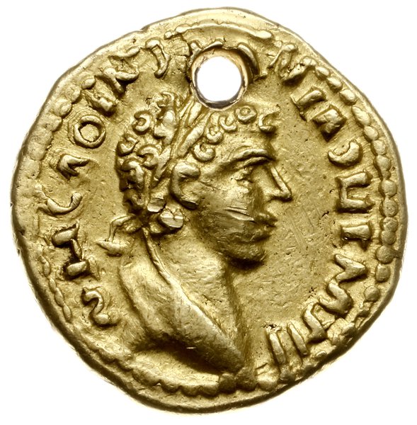 naśladownictwo aureusa rzymskiego (prawdopodobnie Heliogabala 218-222), III w.