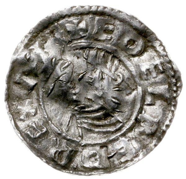 denar typu small cross, 1009-1017, mennica Norwich, mincerz Oswold