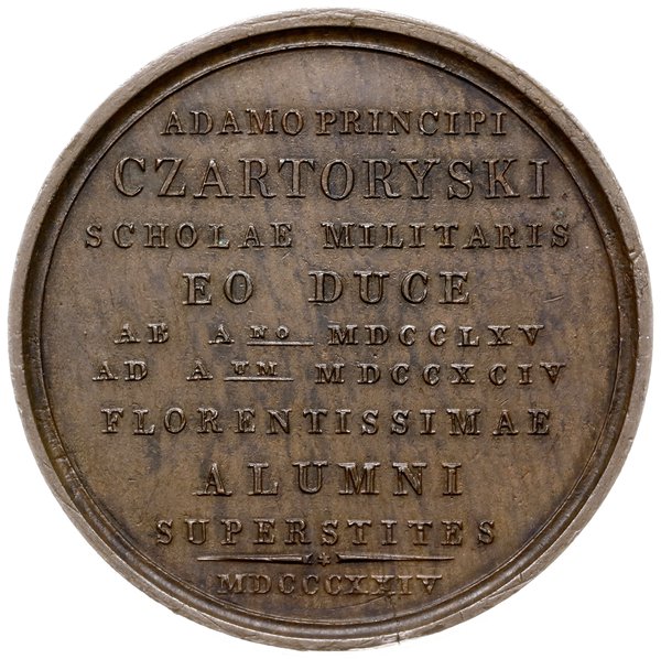 medal z 1824 r. autorstwa C. Baerendta poświęcon
