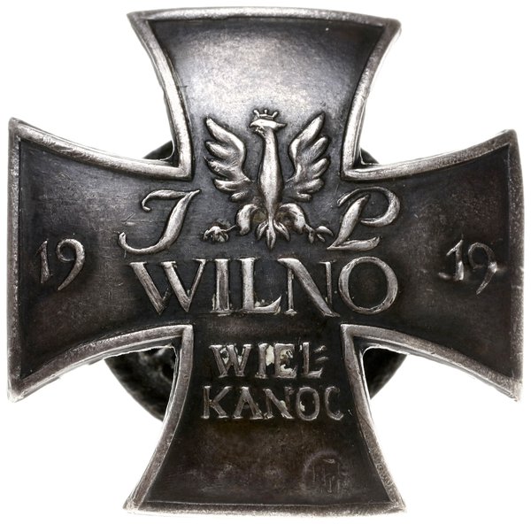 odznaka pamiątkowa z 1919 r. za obronę Wilna w wojnie z bolszewikami