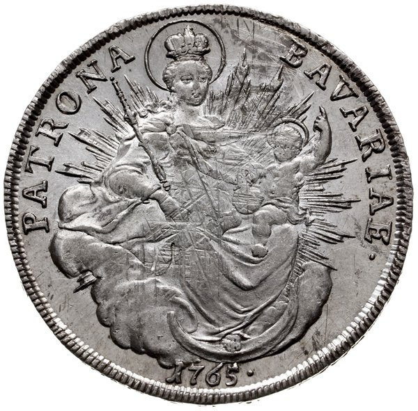 talar 1765, Monachium; Dav. 1953; srebro 27.95 g