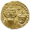 solidus 654-659, Konstantynopol; Aw: Popiersia cesarzy na wprost, napis dN CONSTATINЧS C CONSTA;  ..