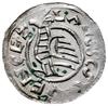 denar przed 1050 r.; Aw: Popiersie księcia z krz