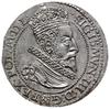 szóstak 1599, Malbork; skrócona data na końcu napisu otokowego, wariant z małą głową króla;  Kop. ..