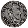 trojak 1588, Olkusz; Aw: Popiersie króla z małą 