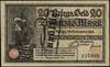 20 marek 15.11.1918 (Kriegs-Geld), numeracja 157006, z pieczęcią Ungültig na stronie odwrotnej;  J..