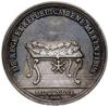 medal sygnowany H F Wermuth wybity w 1746 r. z okazji święta Orderu Orła Białego; Aw: Popiersie kr..