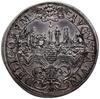 talar 1641; moneta z tytulaturą Ferdynanda III, Aw: Popiersie w prawo i napis w otoku, Rw: Widok m..