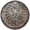 2 guldeny 1855, Frankfurt; wybite z okazji 300. rocznicy pokoju religijnego w Augsburgu; AKS 42, D..