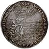 talar chrzcielny /tauftaler/ 1670, Gotha; moneta upamiętniająca chrzest wnuczki księżnej Anny Zofi..