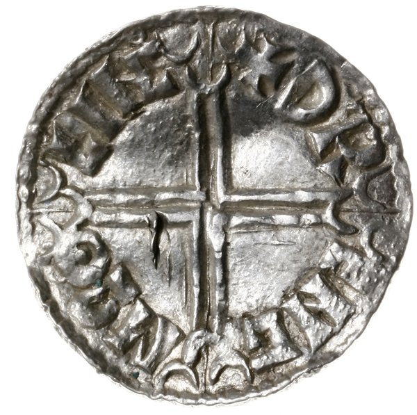 denar typu long cross, 997-1003, mennica Lincoln, mincerz Dreng