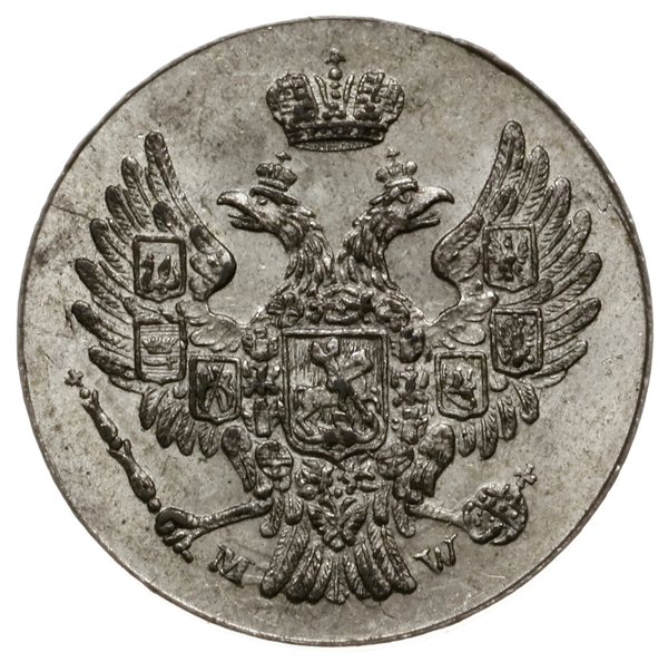 5 groszy 1840, Warszawa; bez interpunkcji na rew