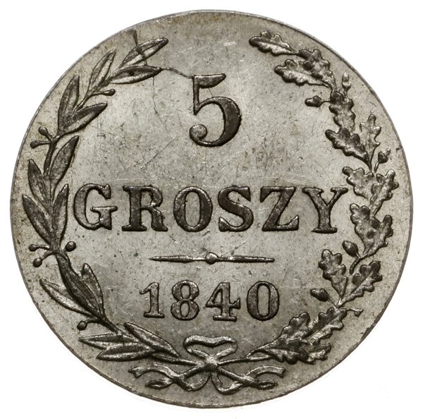 5 groszy 1840, Warszawa
