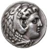 tetradrachma ok. 317-298, Amphipolis (wybita za panowania Kassandera); Aw: Głowa Heraklesa nakryta..
