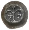 Zakon Krzyżacki; brakteat, ok. 1267/8-1277/8; Podwójne arkady z krzyżykami pod nimi oraz kulką u g..