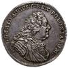 1/6 talara 1746 FWôF, Drezno; Kahnt 560, Merseb. 1757; ładna patyna, rzadki rocznik, piękna moneta..