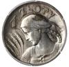 1 złoty 1925, Londyn; popiersie kobiety z kłosami; Parchimowicz 107b; miejscowa patyna, bardzo ład..