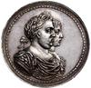 medal z 1676 r. autorstwa Jana Höhna jun. wybity z okazji koronacji Jana Sobieskiego i jego małżon..