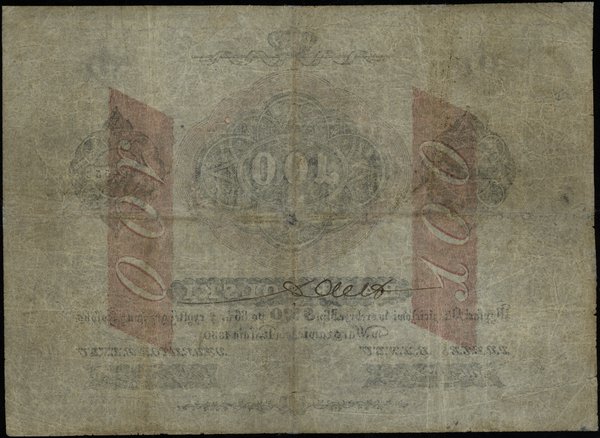 100 złotych 1830, litera C, seria 34, numeracja 