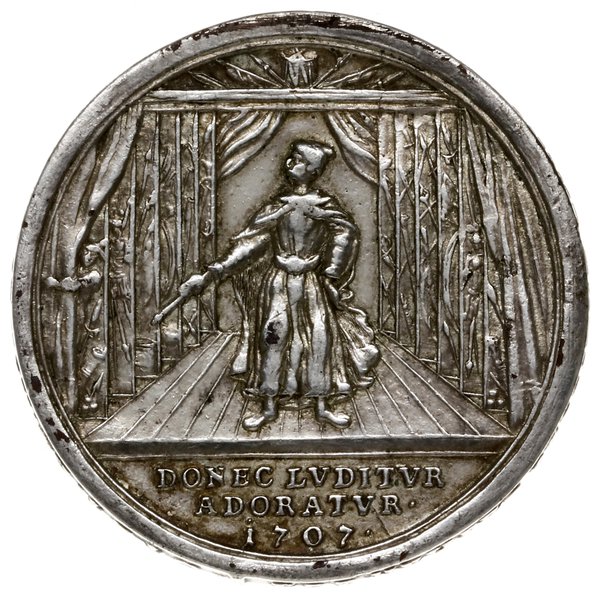 kopia galwaniczna medalu z 1710; Aw: Popiersie w
