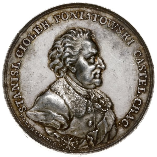 medal z lat 1766-1768 na pamiątkę Stanisława Poniatowskiego, ojca króla