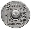 denar, 19 pne, mennica Colonia Patricia (obecnie Cordoba); Aw: Głowa cesarza w prawo, AVGVSTVS  CA..