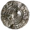 denar typu quatrefoil, 1018-1024, mennica Exeter?, mincerz Aelfwine?; Aw: W czwórłuku popiersie wł..