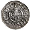 denar, 1002-1009, mincerz Ag; Aw: Krzyż grecki z rozszerzonymi końcami ramion, w kątach klin, trzy..