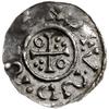 denar, 1009-1024; Aw: Popiersie władcy w prawo, w koronie, z boków litery; Rw: Krzyż grecki z rozs..
