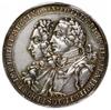medal z okazji 50-lecia istnienia kościoła ewangelickiego w Kamiennej Górze, 1759; Aw: Dwa popiers..