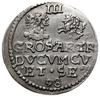 trojak 1598, Mitawa; skrócona data u dołu monety na rewersie; Iger KuW.98.1.c (R2), K.-G. 2.16  (n..