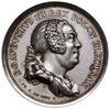 medal wybity z okazji urodzin syna Fryderyka Christiana, 1750, autorstwa Fryderyka Wilhelma Du But..