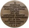 medal na 250-lecie fundacji Uniwersytetu Jana Kazimierza we Lwowie, 1911, projektu Tadeusza Błotni..