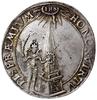 żeton koronacyjny, 1633, mennica Bydgoszcz; Aw: Insygnia królewskie, pod którymi, w ozdobnym prost..
