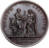 medal wybity na pamiątkę zaślubin księżniczki Klementyny z Jakubem Stuartem, 1719, autorstwa  Otto..