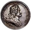 medal pośmiertny, 1733, autorstwa Georga Wilhelma Vestnera; Aw: Popiersie Augusta II w prawo,  niż..