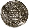 Denar, 1002–1009, mennica Ratyzbona, mincerz Viga; Aw: Krzyż grecki, w kątach klin, trzy kulki, kl..