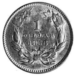 1 dolar 1856, Filadelfia, Fr.94 (11)